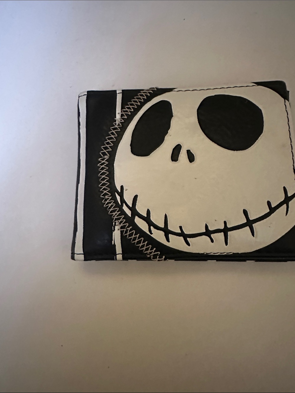 Disney The Nightmare Before Christmas Black Wallet with White Logo Interior